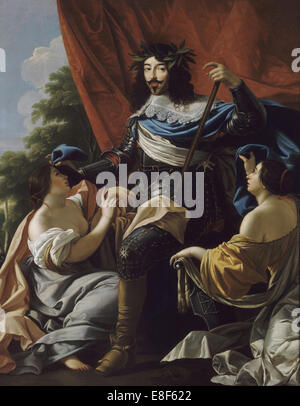 Ritratto di Luigi XIII di Francia (1601 - 1643). Artista: Vouet, Simone (Scuola) Foto Stock