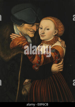 La disparità di coppia. Artista: Cranach, Lucas, il Vecchio (1472-1553) Foto Stock
