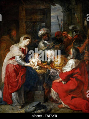 L Adorazione dei Magi. Artista: Rubens, Pieter Paul (1577-1640) Foto Stock