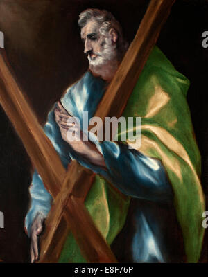 Saint Andrew. Artista: El Greco, Dominico (1541-1614) Foto Stock