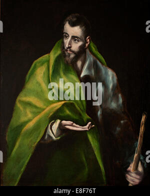 L apostolo san Giacomo il grande. Artista: El Greco, Dominico (1541-1614) Foto Stock