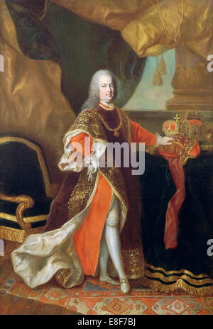 Ritratto dell'Imperatore Francesco I d'Austria (1708-1765). Artista: Marone, Anton von (1733-1808) Foto Stock