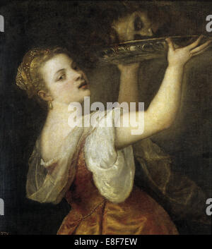 Salomè con la testa di Giovanni il Battista. Artista: Tiziano (1488-1576) Foto Stock