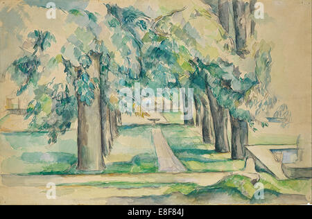 Viale di alberi di castagno in corrispondenza del Jas de Bouffan. Artista: Cézanne, Paul (1839-1906) Foto Stock