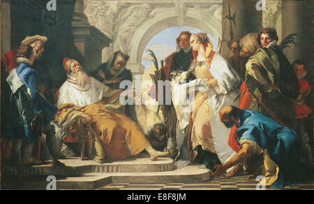 I Santi Patroni della famiglia Crotta. Artista: Tiepolo, Giambattista (1696-1770) Foto Stock