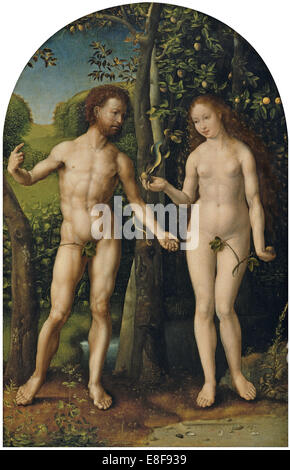 Adamo ed Eva. Artista: Gossaert, Jan (ca. 1478-1532) Foto Stock