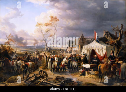 General de la Morlière ricevendo la rinuncia di Anversa il 29 novembre 1792. Artista: Philippoteaux Henri Félix Emmanuel (1815-1884) Foto Stock