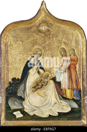 La Vergine di umiltà. Artista: Giovanni di Paolo (1403-1482 ca) Foto Stock