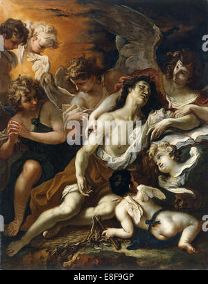 Santa Maria di Magdala circondato da angeli. Artista: Ricci, Sebastiano (1659-1734) Foto Stock