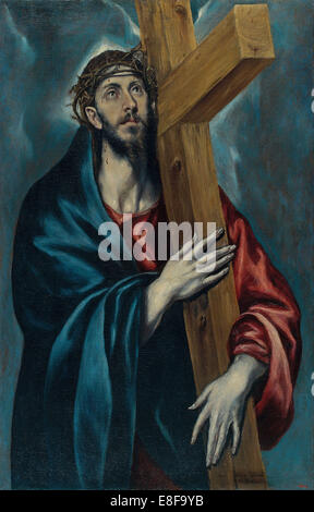 Cristo che porta la croce. Artista: El Greco, Dominico (1541-1614) Foto Stock