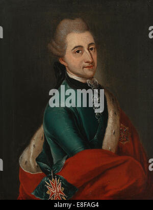 Ritratto di Stanislao II Agosto Poniatowski, Re e il Granduca del Commonweal Polish-Lithuanian Artista: Molitor, Franz Ignaz (1731-1794) Foto Stock