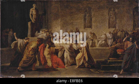La morte di Giulio Cesare. Artista: Camuccini, Vincenzo (1771-1844) Foto Stock