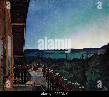 Notte d'estate. Artista: Sohlberg, Harald (1869-1935) Foto Stock