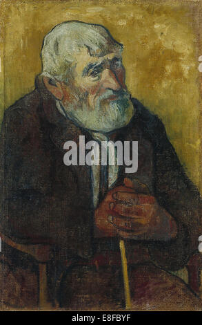 Uomo vecchio con un bastone. Artista: Gauguin, Paolo Eugéne Henri (1848-1903) Foto Stock