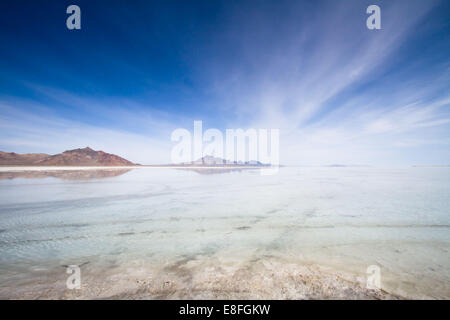 Great Salt Lake, Salt Lake City, Utah, Stati Uniti Foto Stock