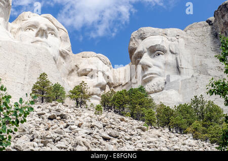 Monumento nazionale di Mt Rushmore, South Dakota, Stati Uniti Foto Stock