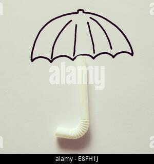 Ombrello concettuale Foto Stock