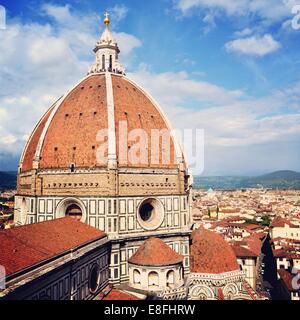 L'Italia, Toscana, Firenze, la cupola del Duomo di Firenze Foto Stock