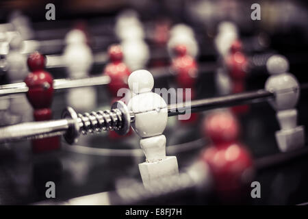 Close-up di foosball tabella Foto Stock