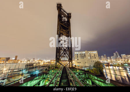 Stati Uniti d'America, Illinois, Contea di Cook, Chicago, Chinatown Bridge Foto Stock