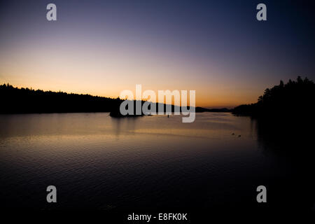 Canada, British Columbia, molla di sale isola, lunga dei Traghetti del porto Foto Stock