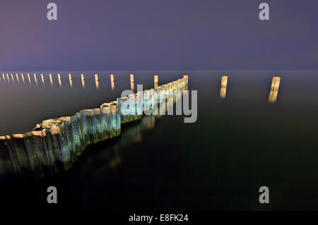 Stati Uniti d'America, Illinois, Contea di Cook, Chicago, il lago Michigan Foto Stock