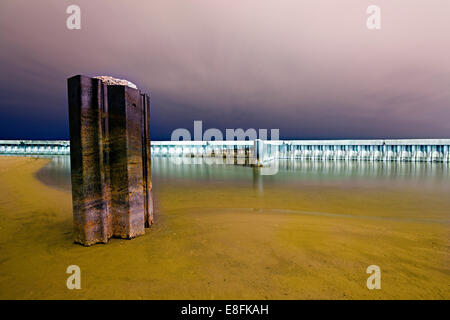 Stati Uniti d'America, Illinois, Contea di Cook, Chicago North Ave Beach Foto Stock