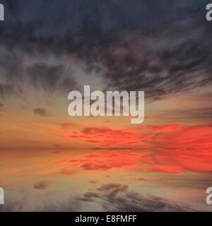 Riflessi del tramonto in oceano, Carmel, California, Stati Uniti Foto Stock