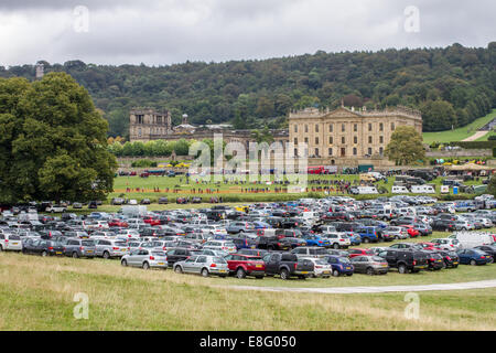 Chatsworth House Country Fair 2014 vicino a Bakewell Derbyshire England Regno Unito Foto Stock