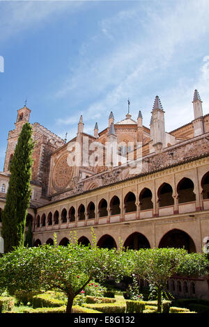 Nuestra Señora de Guadalupe chiostro, sito patrimonio mondiale dell'UNESCO, Guadalupe Caceres Foto Stock