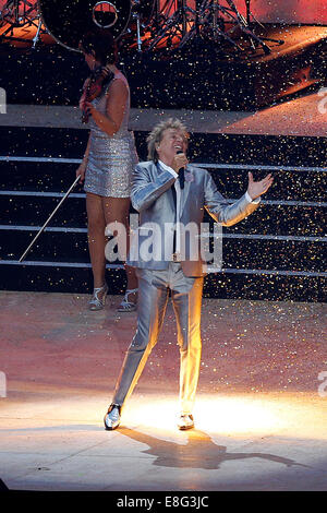 Rod Stewart. Cerimonia di apertura - Celtic Park - Glasgow Scotland Regno Unito - 230714 - Glasgow 2014 Giochi del Commonwealth Foto Stock