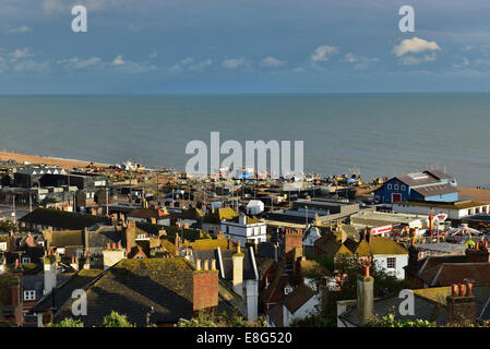 Hastings Old Town. East Sussex, England, Regno Unito Foto Stock