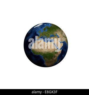 Generati digitalmente immagine del pianeta terra Foto Stock