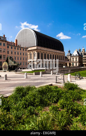 L'Opéra de Lyon edificio a Place de la Comédie, Lione, Rhône-Alpes, in Francia Foto Stock