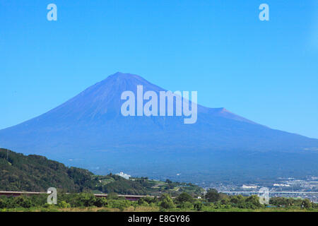 Vista del Monte Fuji, Prefettura di Shizuoka, Giappone Foto Stock