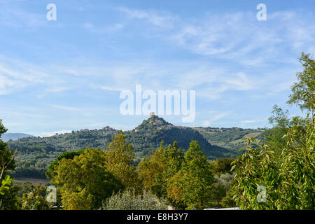 Rocca d'Orcia e Rocca di Tentennano Foto Stock