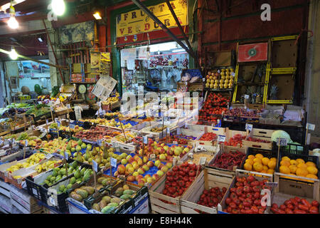 Siciliano di stallo producono,LA mercato Vucciria,PALERMO,Sicilia Foto Stock