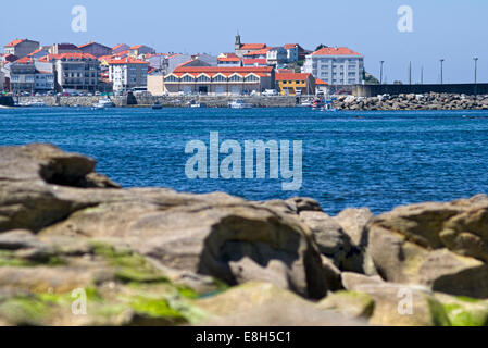 Spagna Galizia, provincia di La Coruna, Porto do Son, Porto Foto Stock