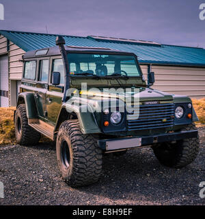 4x4 Landrover creazione personalizzata in Islanda Foto Stock