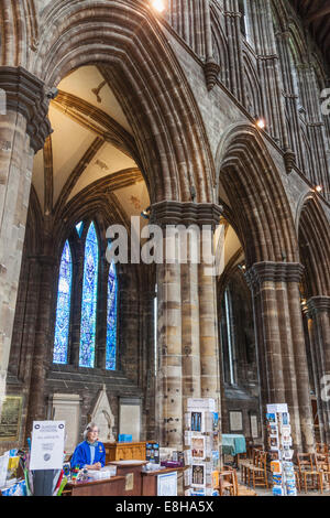 La Scozia, Glasgow Cathedral, vista interna Foto Stock