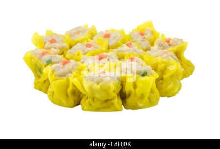 Dim Sum antipasto Cinese Tipo di cinese gnocco di Steamed isolare Foto Stock