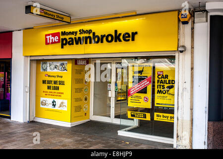 Il denaro Shop Pawnbroker a Sheffield, Regno Unito Foto Stock