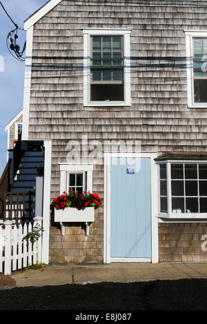 Ingresso di una casa a Provincetown, Massachusetts Foto Stock