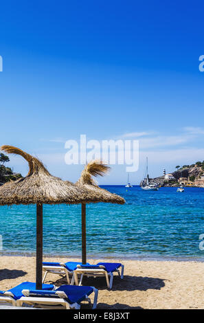 Spiaggia di Puerto de Soller a Maiorca Foto Stock