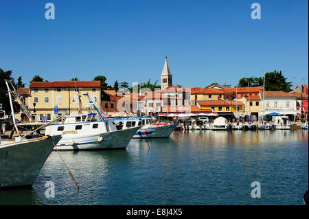 Porto, Cittanova, Istria, Croazia Foto Stock