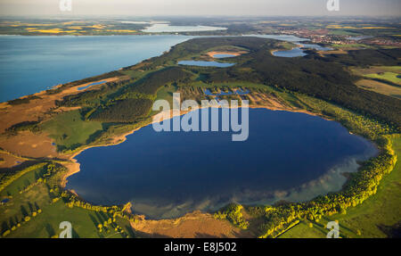 Vista aerea, Waren National Park, Waren, Meclemburgo Lake District o Mecklenburg Lakeland, Meclemburgo-Pomerania Occidentale Foto Stock