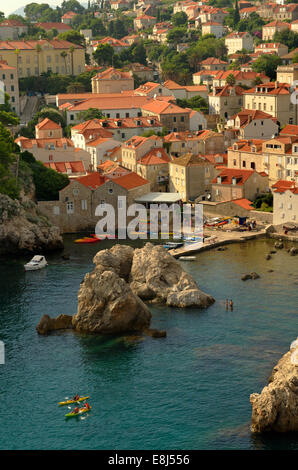 West Bay di Dubrovnik La città vecchia in Croazia Foto Stock