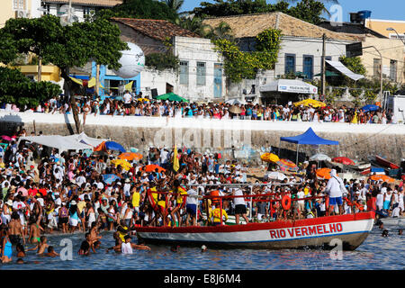 Iemanja del festival a Rio Vermelho Foto Stock