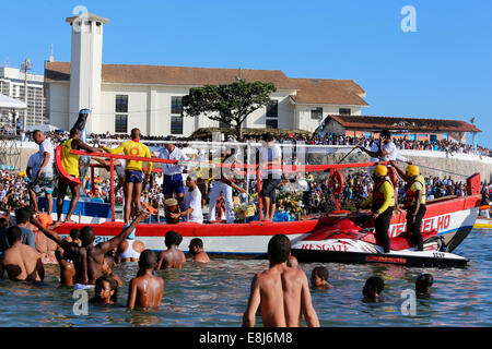 Iemanja del festival a Rio Vermelho Foto Stock