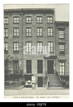(King 1893 NYC) pg461 raffigura King's Daughters al 158 West 230th Street a New York City. L'illustrazione o la mappa mette in risalto questo edificio storico e il suo significato, probabilmente legato a organizzazioni caritative o religiose dell'epoca. Foto Stock